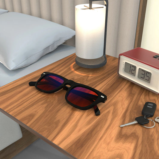 After7 AstroLuxe Jet Black Sleep Glasses